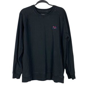 Embrace by Dedicated embroidered bike black sweatshirt